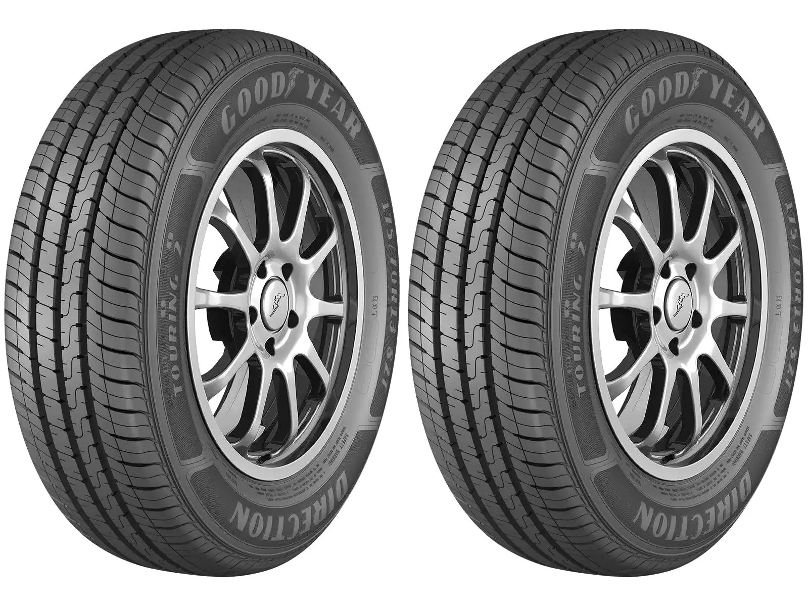 Kit 2 Pneus Aro 13” 175/70R13 Goodyear 82T - Direction Touring