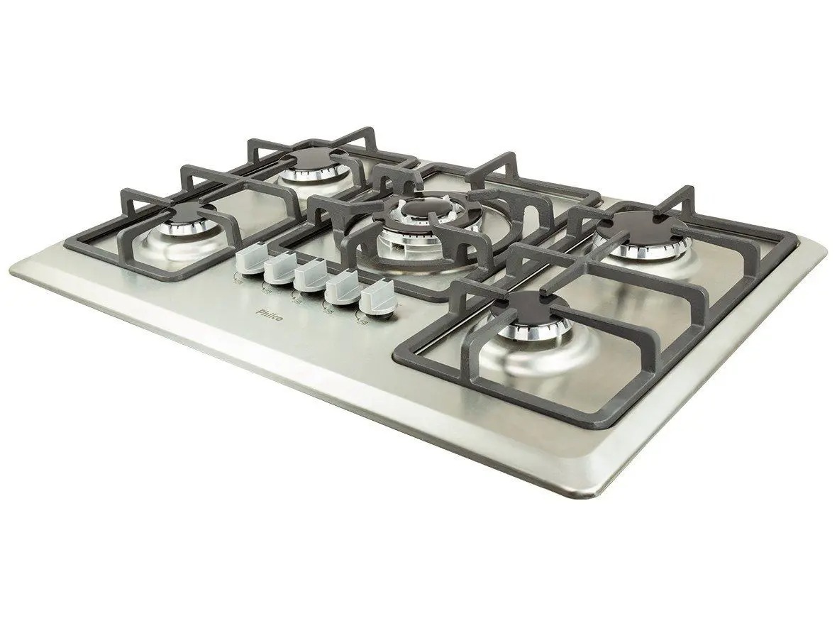 Fogão Cooktop Philco 5 bocas Tripla Chama PCT05ITC Inox Bivolt - Imagem 3