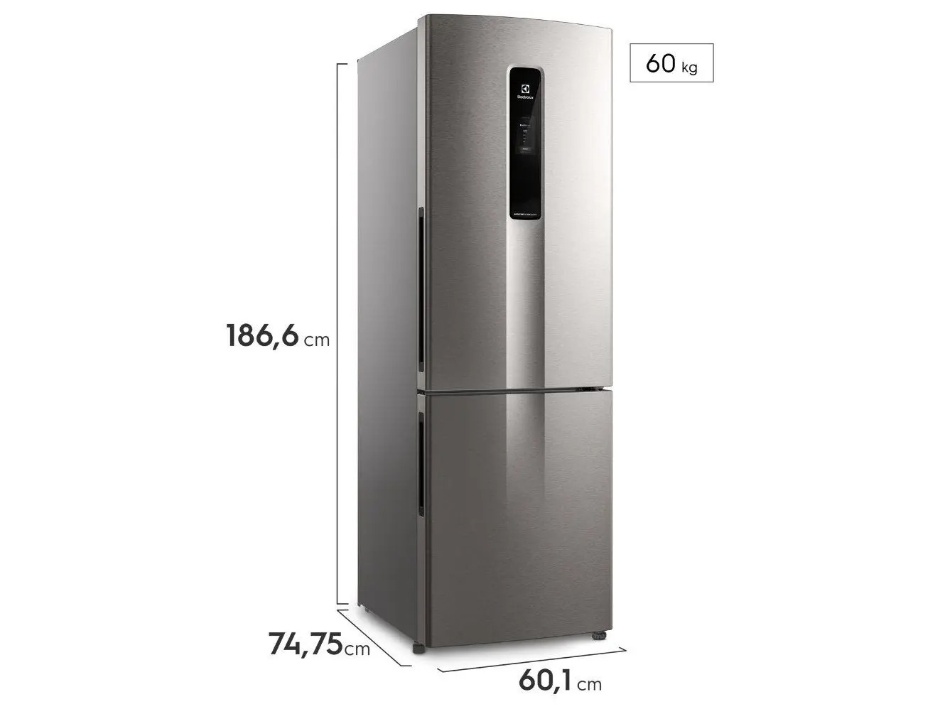 Geladeira/Refrigerador Electrolux Frost Free Inverse Inox Look 400L Efficient IB6S Bivolt - Imagem 5