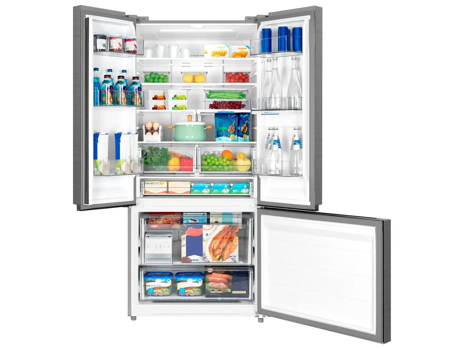 Geladeira/Refrigerador Midea Smart Frost Free Multidoor Cor Inox 672L MDRM905MMD463 Bivolt 110/220V - Imagem 2