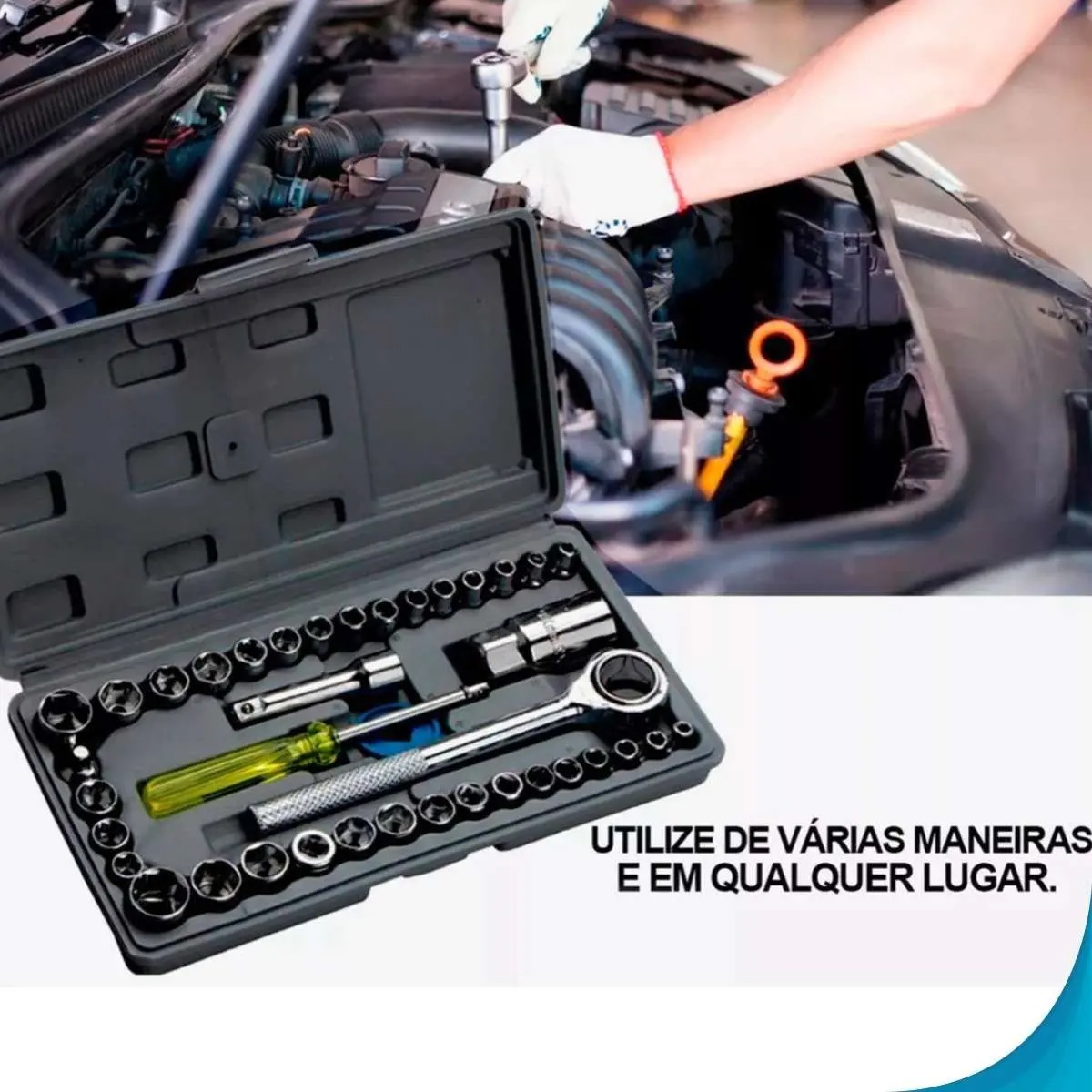 Kit Ferramentas 40 Peças Essencial Para Mecânicos Pronto Entrega - Atena - Imagem 2