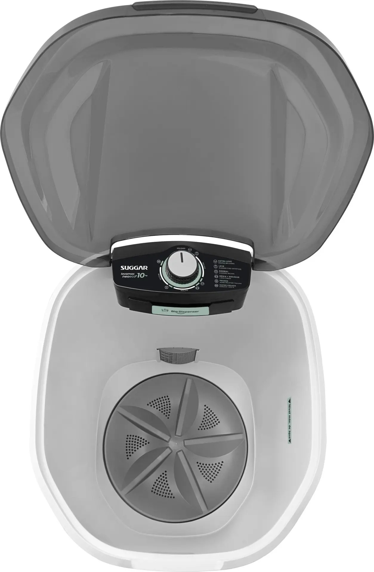 Tanquinho De Lavar Roupas 10kg Suggar 450w Neo Eco 110/220V - Imagem 4