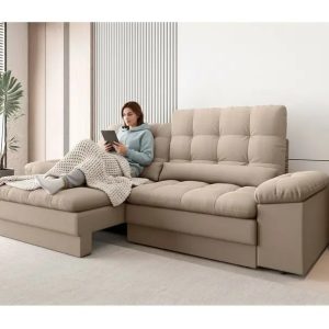 Sofá 4 Lugares Retrátil Reclinável Velosuede Cristal Next Sofás