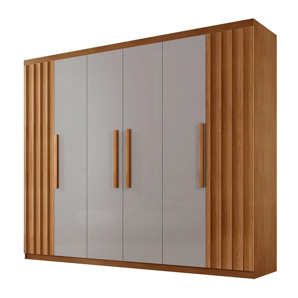 Guarda Roupa Casal Roma MDF 6 Portas e 2 Gavetas - Moderna Mobília