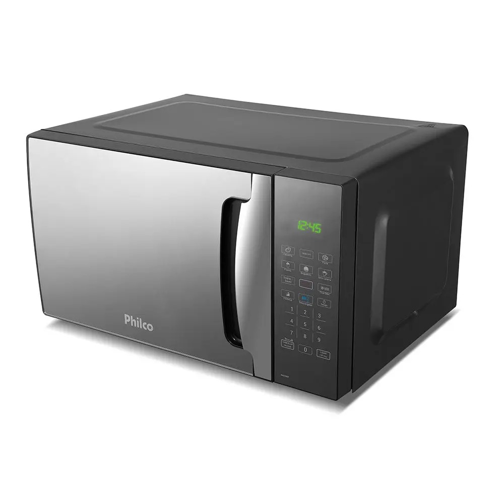 Microondas 28 Litros Philco PMO30EP Preto Com Porta Espelhada 1400w Menu Fit 110/220V - Imagem 3