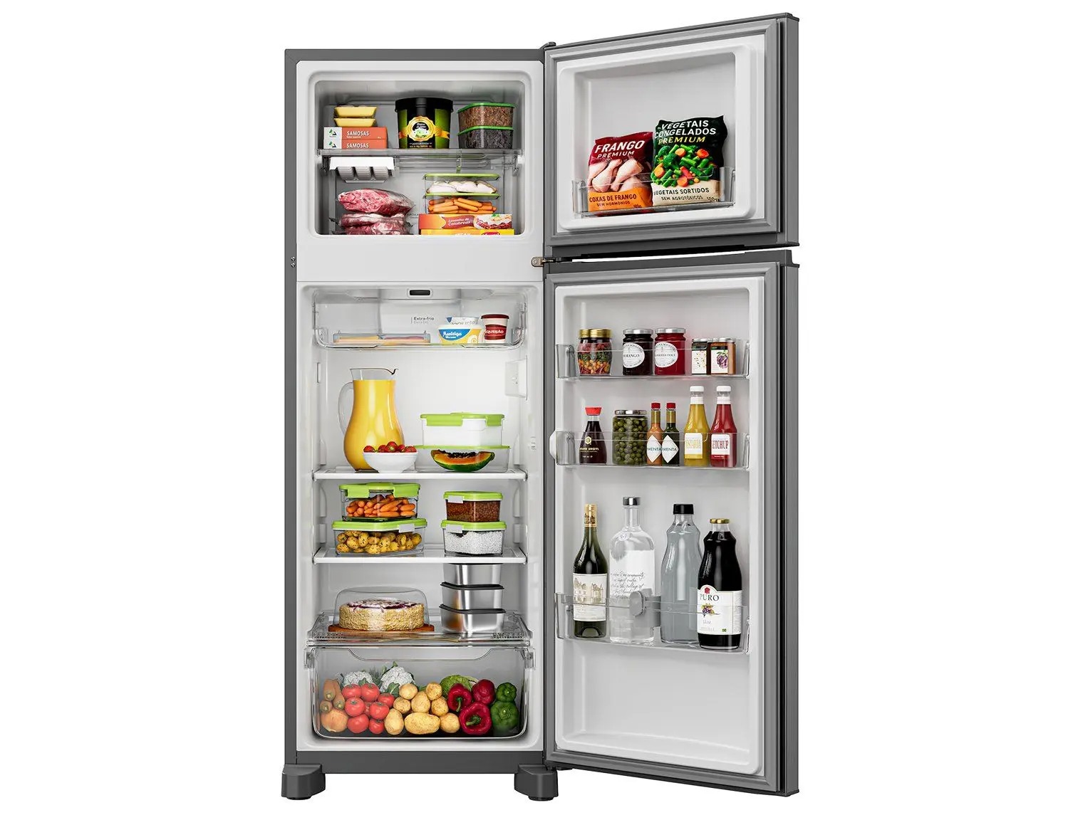 Geladeira Frost Free Duplex Inox Consul - CRM40MK 110/220V - Imagem 2