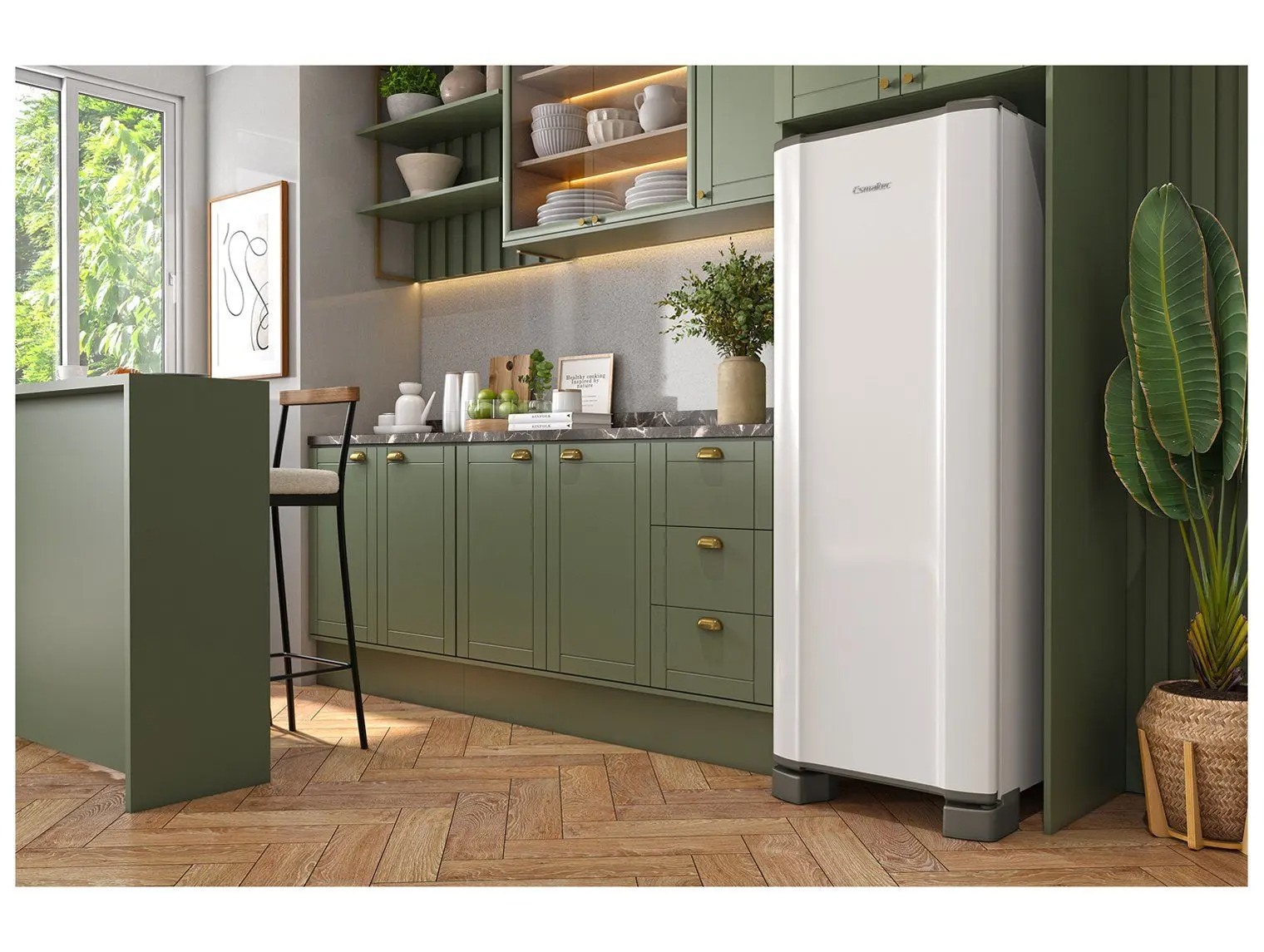Geladeira/Refrigerador Esmaltec Cycle Defrost 1 Porta Branco 293L ROC31 PRO 110/220V - Imagem 2