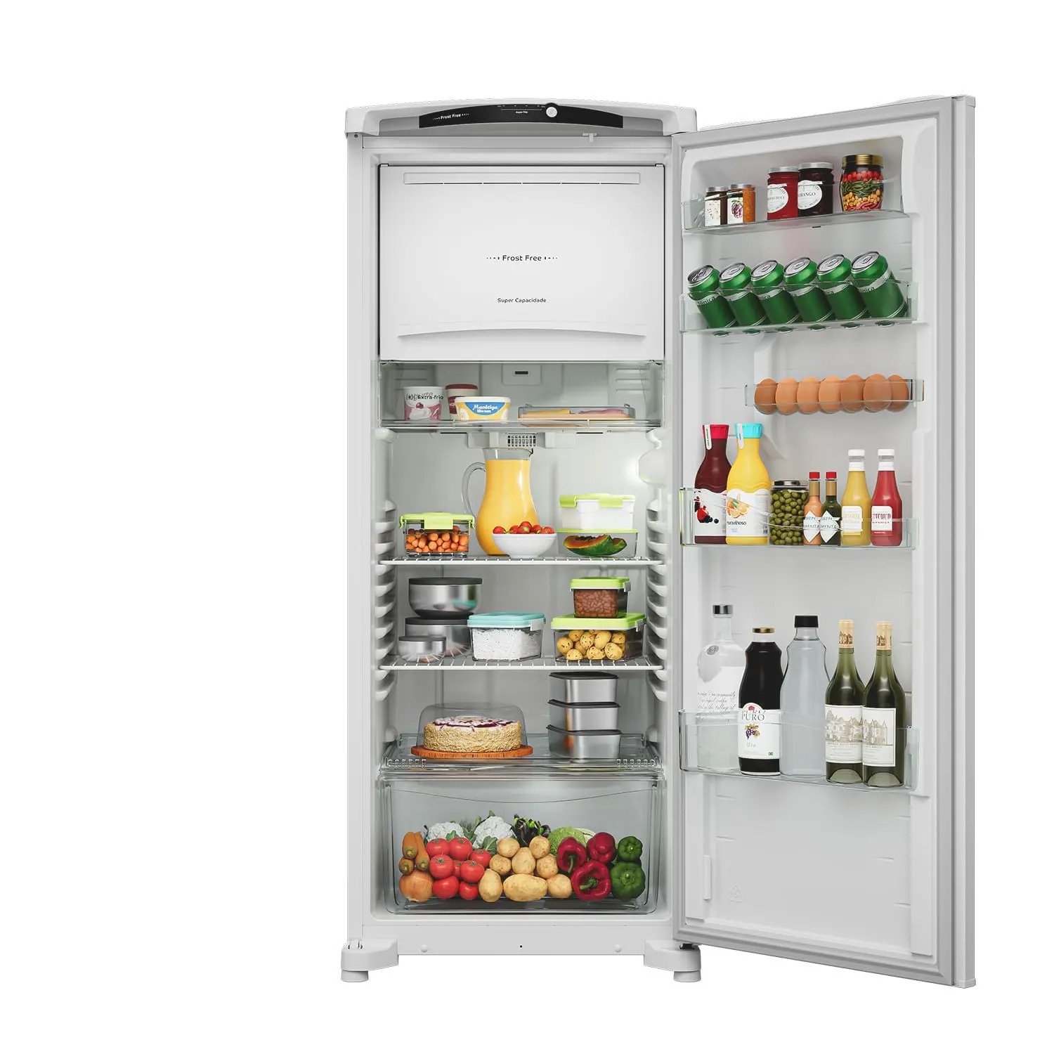 Geladeira Frost Free 297L Consul com Painel Externo Branca - CRB36MB 110/220V - Imagem 4