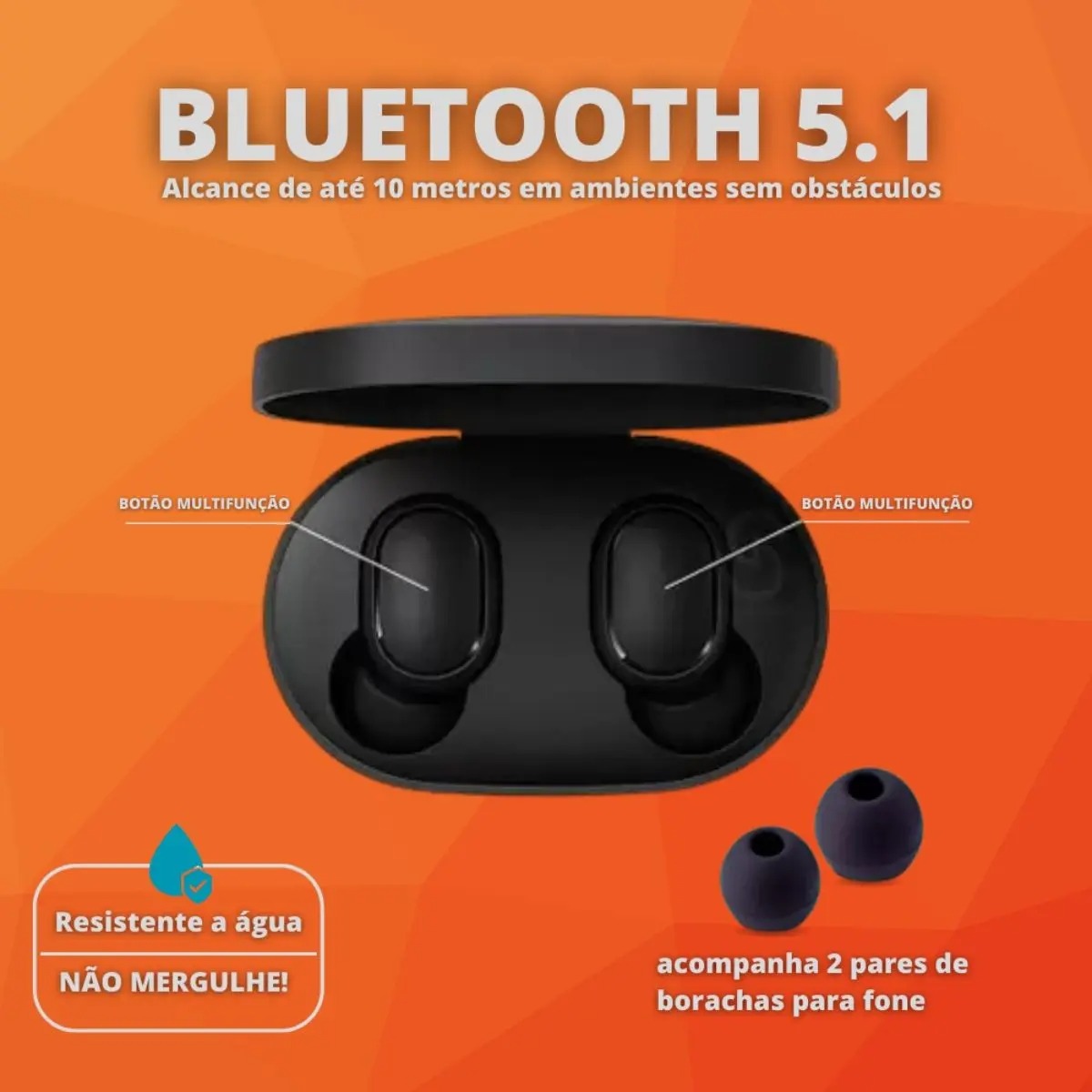 Fone De Ouvido Sem fio Bluetooth Garantia Original Nota Fiscal - 01Smart - Imagem 4