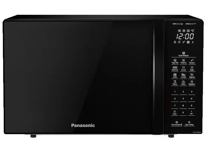 Microondas Panasonic Dupla Refeição 34L Black Glass - NN-ST66NBRU 110/220V - Imagem 2