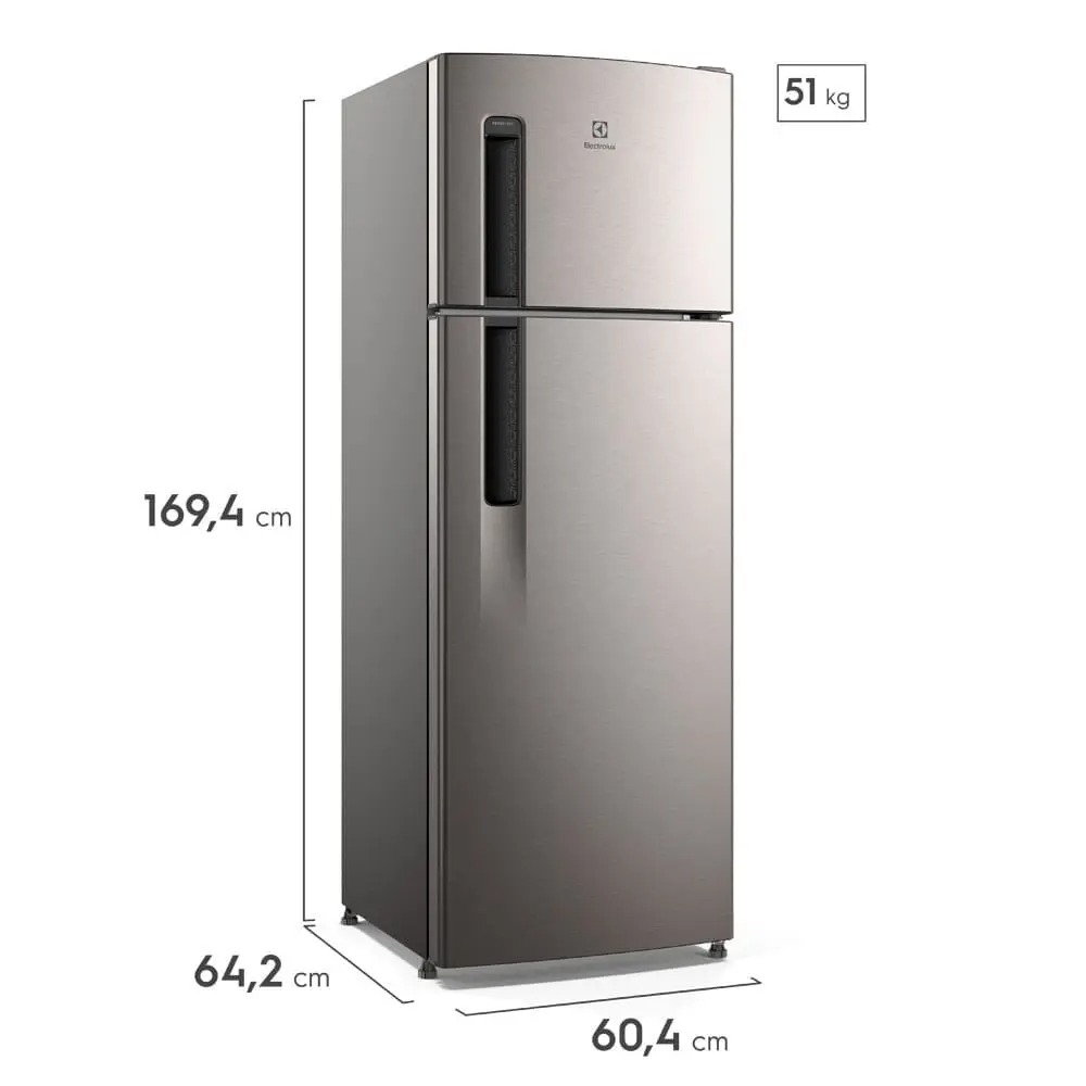 Geladeira Electrolux Frost Free 320L Duplex Inox Look (TF38S) 110/220V - Imagem 3