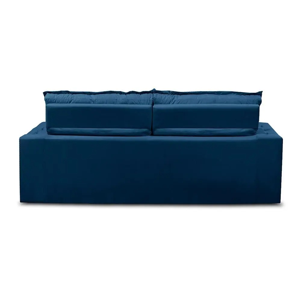 Sofá Retrátil e Reclinável 3 lugares com Molas 2,00m Livia Suede Azul Adonai Estofados - Imagem 8