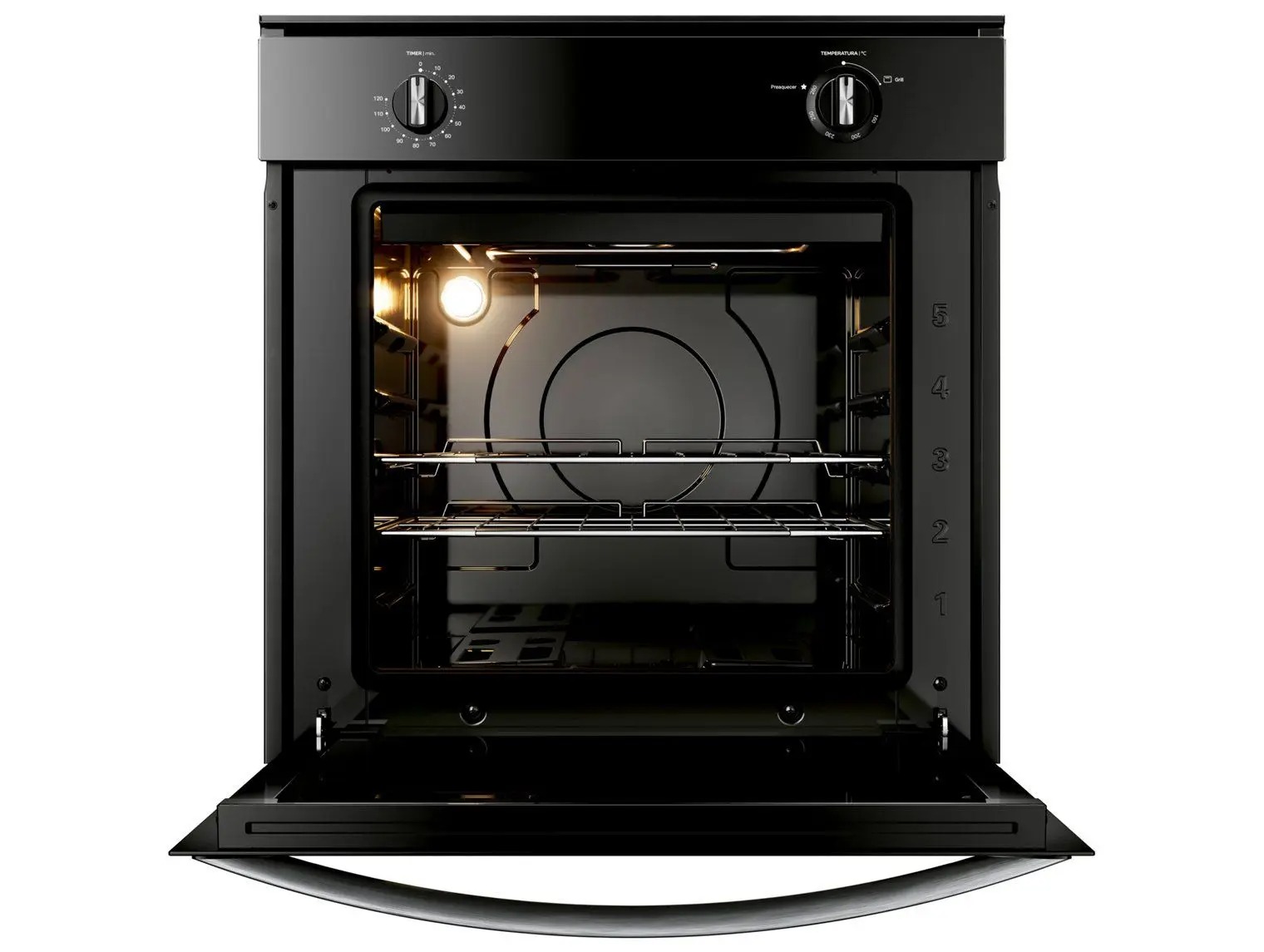 Forno a Gás de Embutir Consul Multifuncional Grill 78L Preto COA84CE 110/220V - Imagem 3