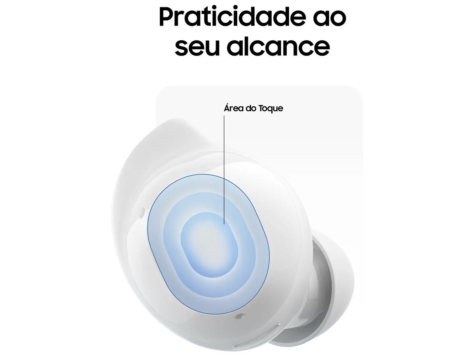Fone de Ouvido Bluetooth Samsung Buds Core com Microfone Cancelamento de Ruído Esportivo Intra-auricular True Wireless Preto - Imagem 8
