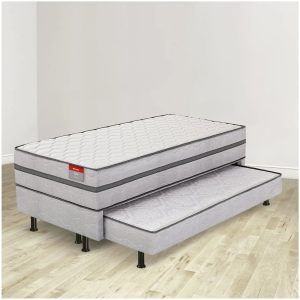 Cama Box Conjugada Solteiro Reconflex Espuma com Cama Auxiliar - 65x88x188cm Elos