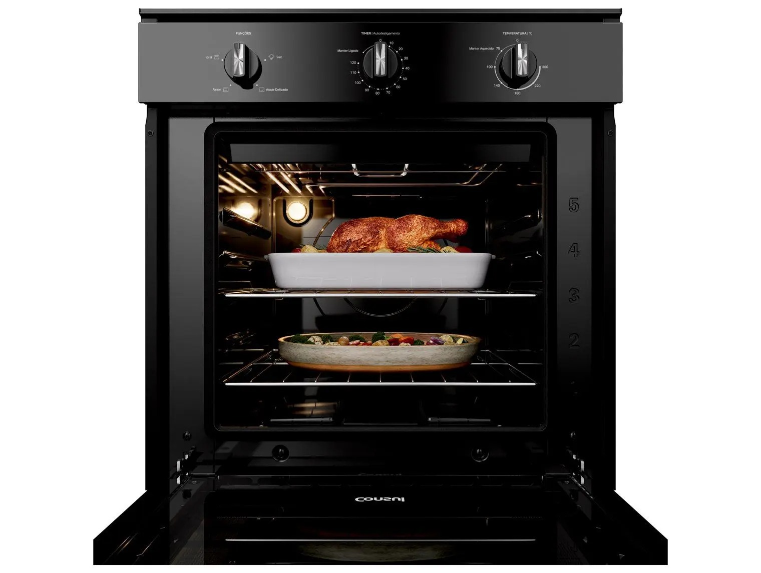 Forno de Embutir Elétrico Consul 84 Litros Preto com Timer Autodesligamento e Grill - COB84BE 110/220V - Imagem 8