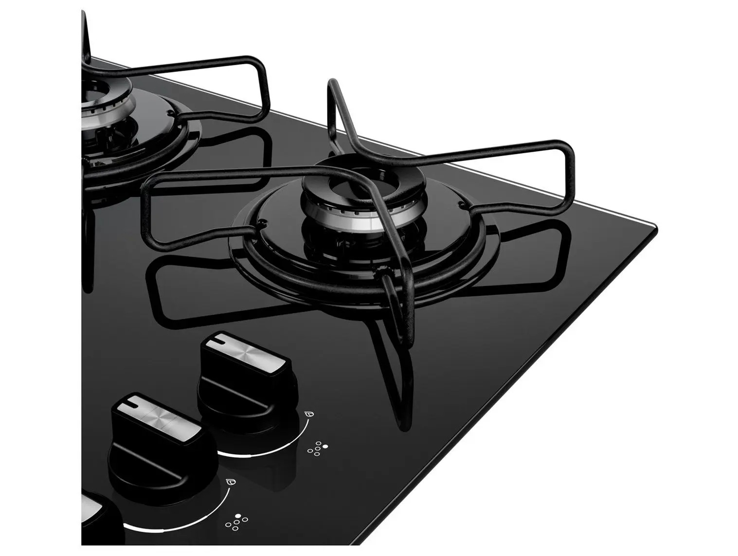 Cooktop 5 Bocas a Gás Consul Mesa de Vidro GLP Preto Superautomático CD075BE 110/220V - Imagem 7