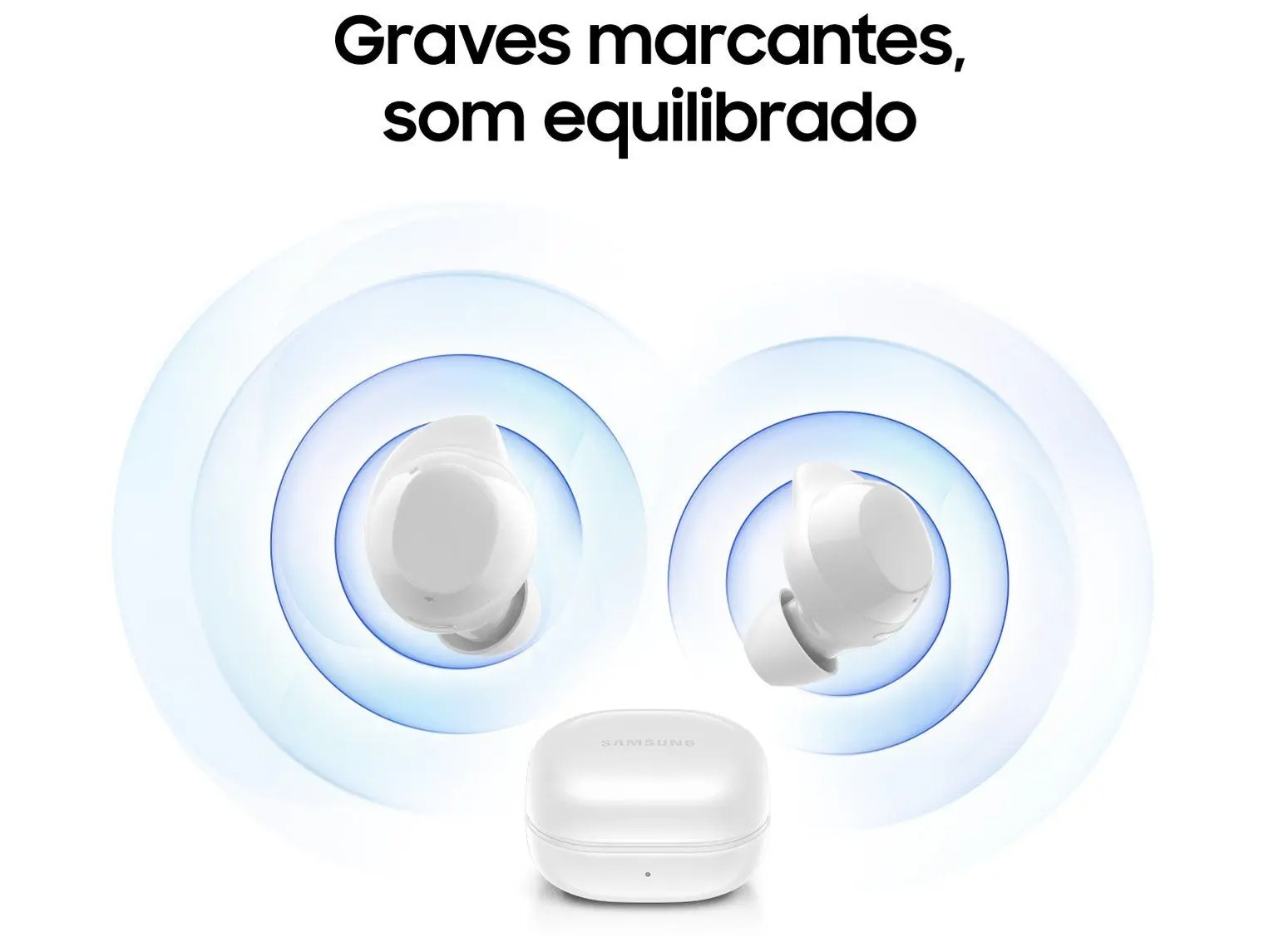 Fone de Ouvido Bluetooth Samsung Buds Core com Microfone Cancelamento de Ruído Esportivo Intra-auricular True Wireless Preto - Imagem 9