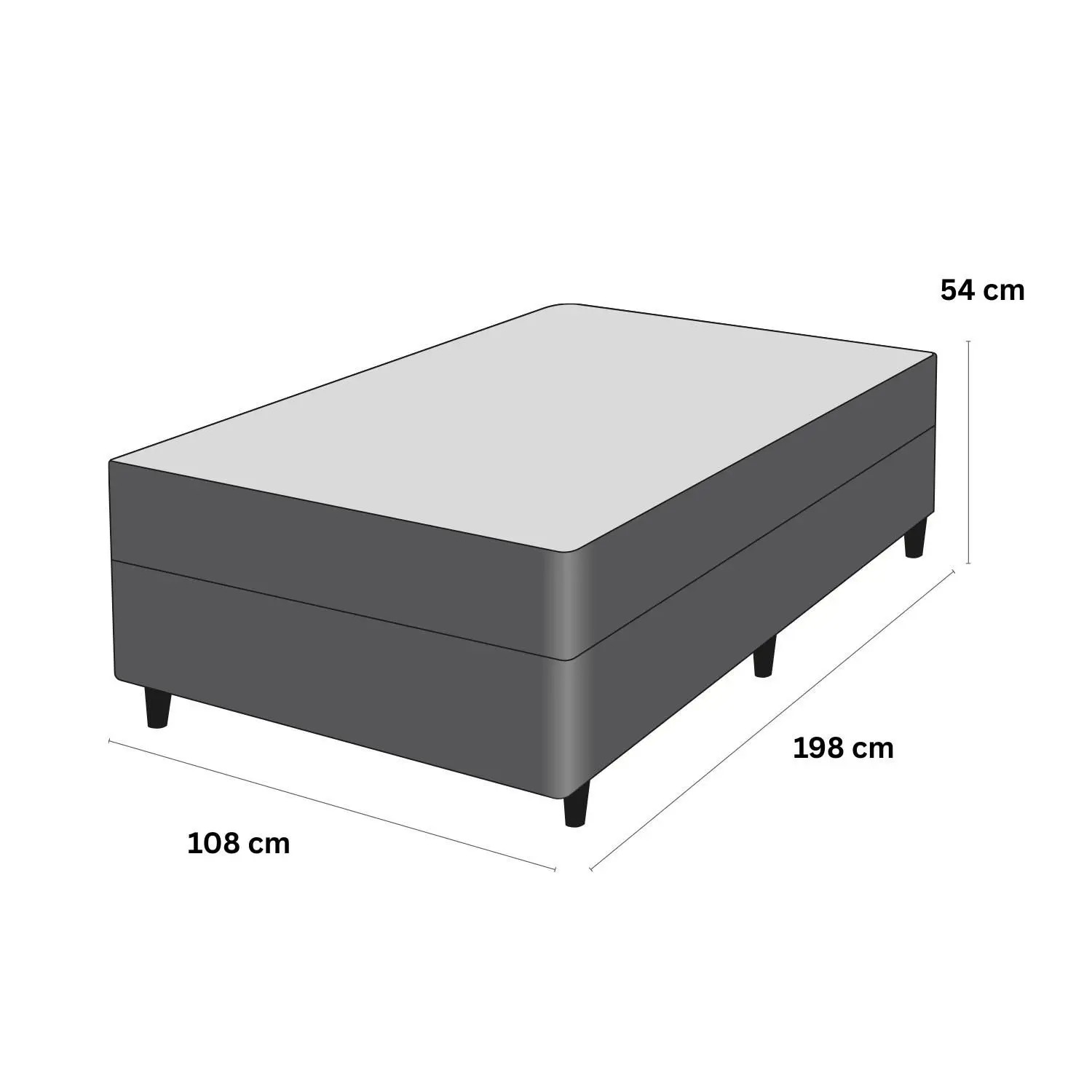 Cama Box e Colchão Poli D33 - Solteirão(108x198) - Ortoclass - Ortobom - Imagem 7