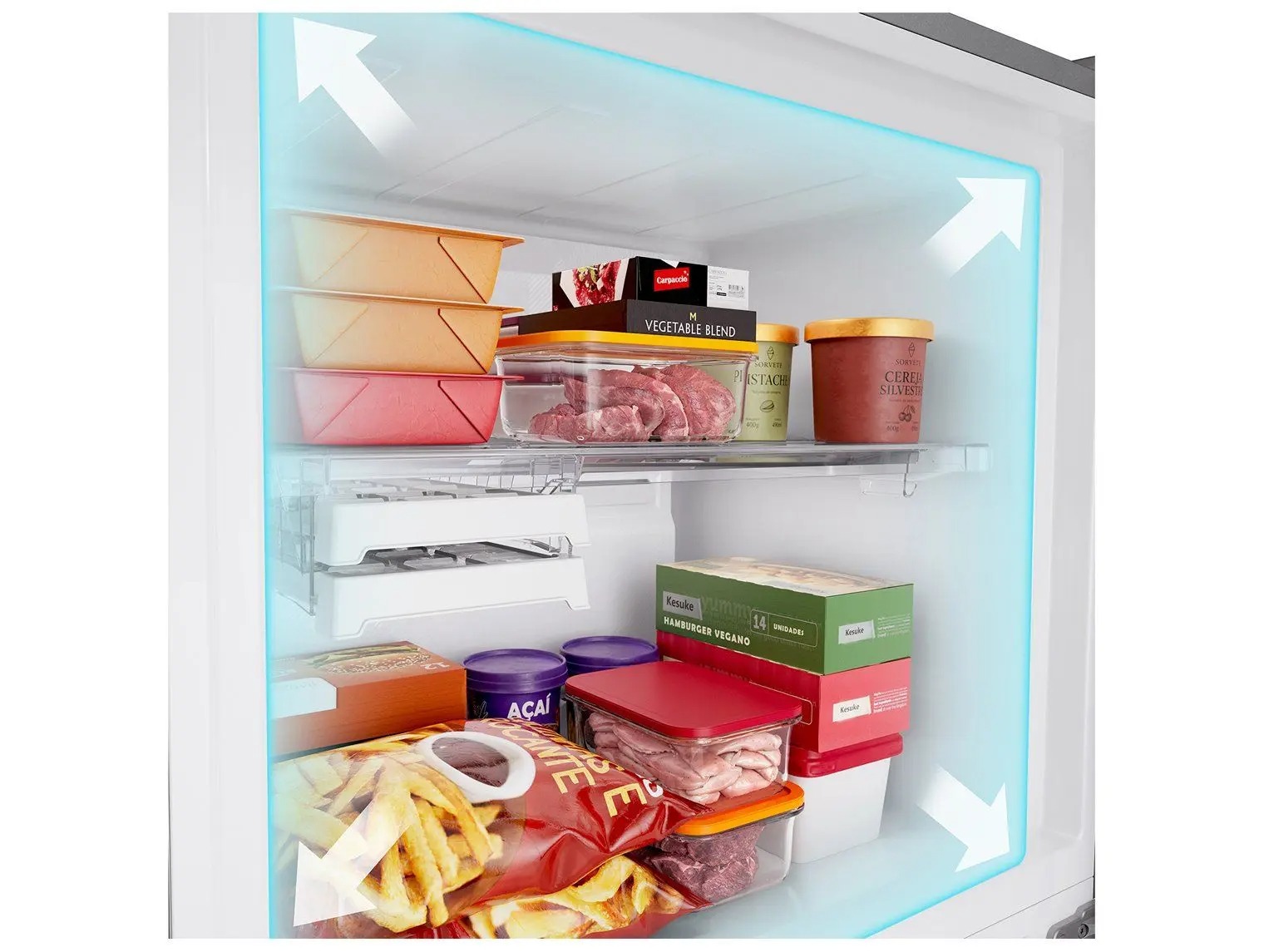 Geladeira/Refrigerador Brastemp Frost Free Duplex Inox 512L BRM62AK Bivolt - Imagem 2