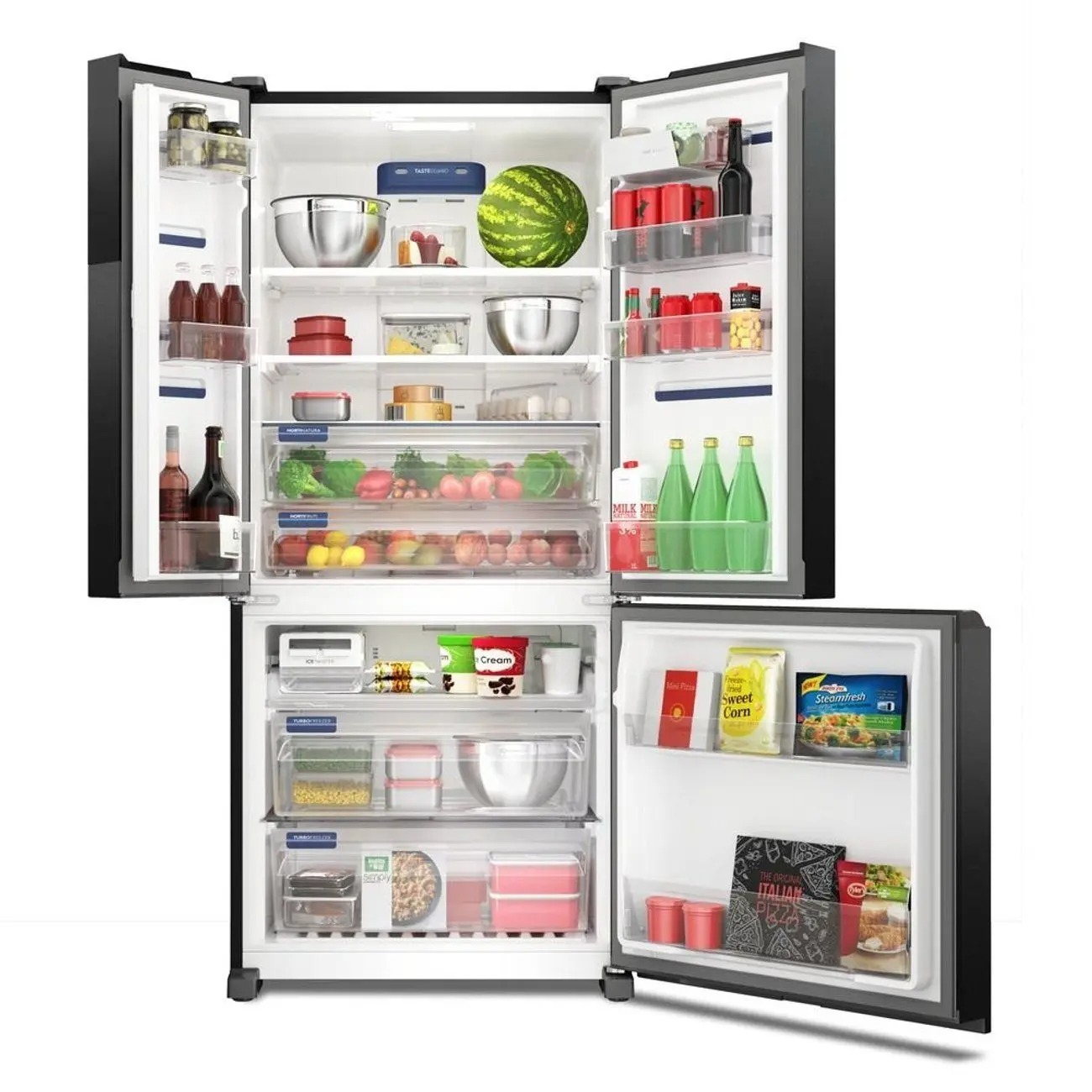 Geladeira Electrolux Frost Free Inverter 596L AutoSense 3 Portas Cor Black Inox Look (IM8B) 110/220V - Imagem 4
