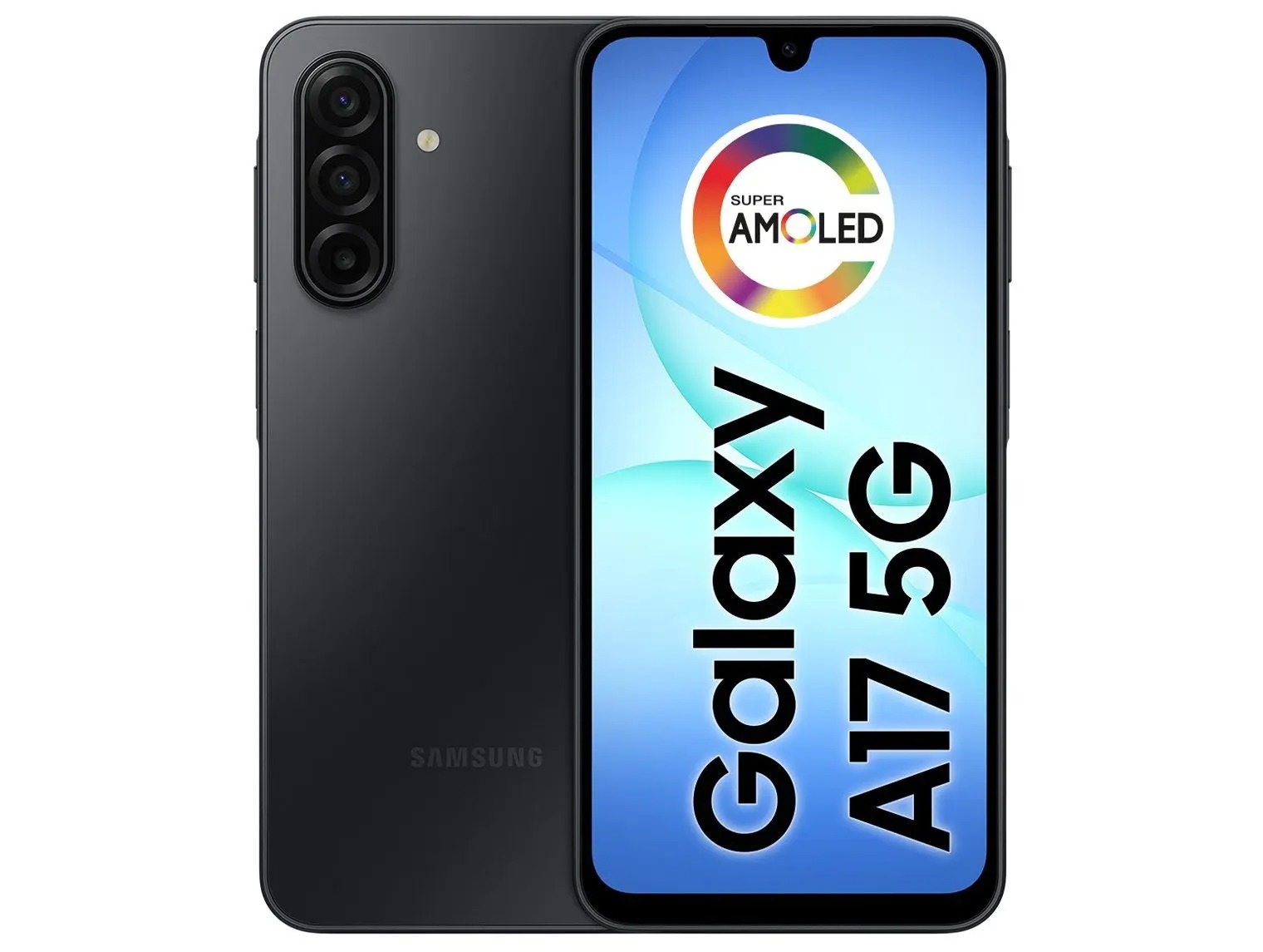Celular Samsung Galaxy A17 256GB 5G 8GB RAM Preto 6,7" Câm. Tripla + Selfie 13MP