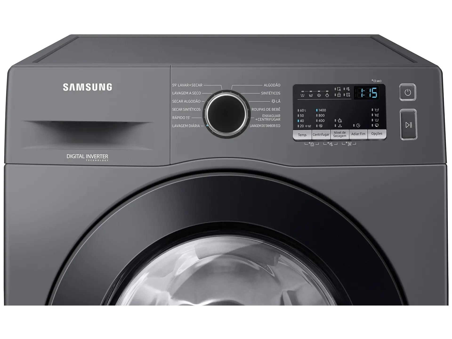 Lava e Seca Samsung WD11M com Digital Inverter WD11M4473PX Inox Look 11/7kg 110/220V - Imagem 4