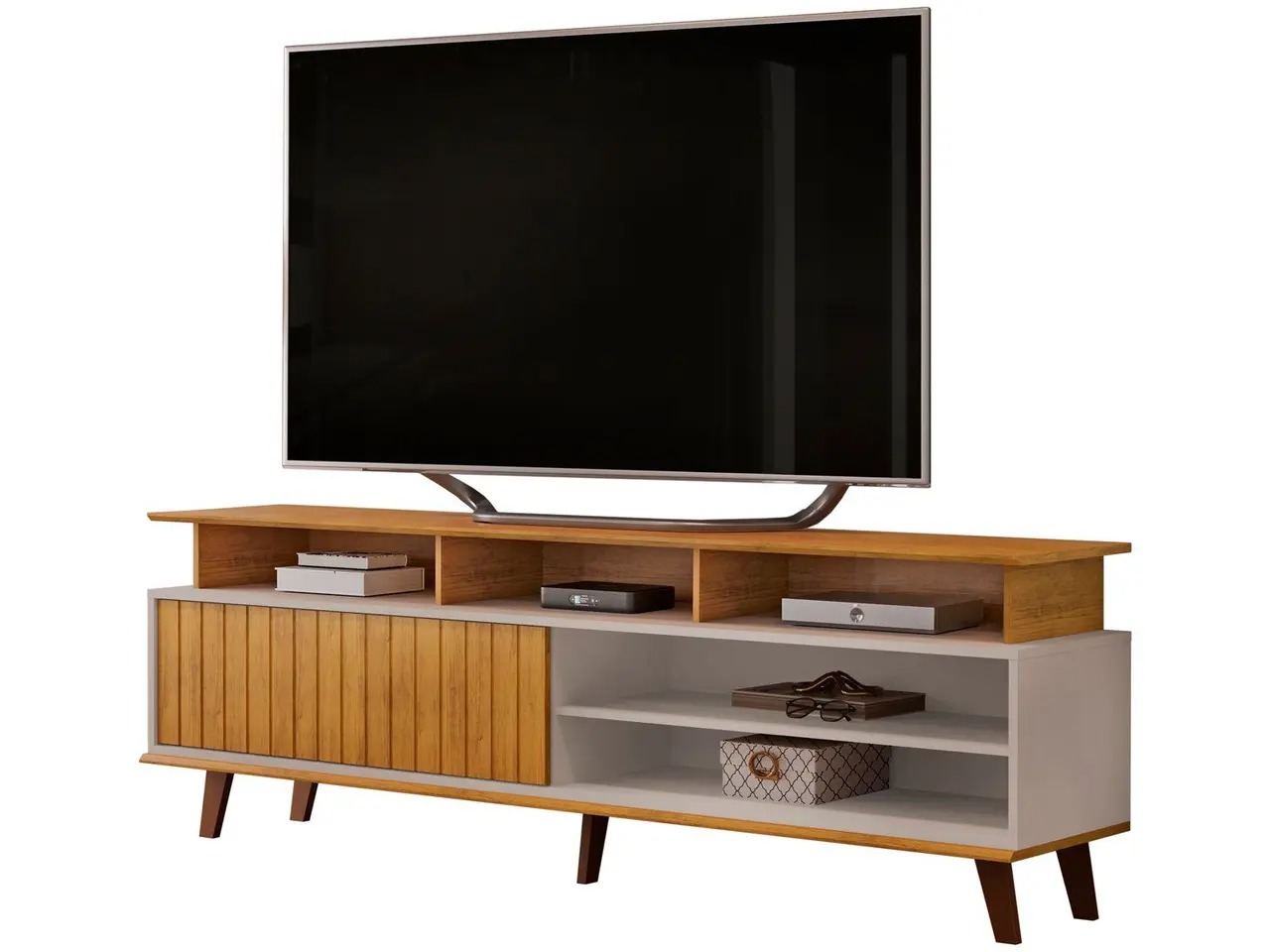 Rack para TV até 70" 1 Porta DJ Móveis Flow - Imagem 7