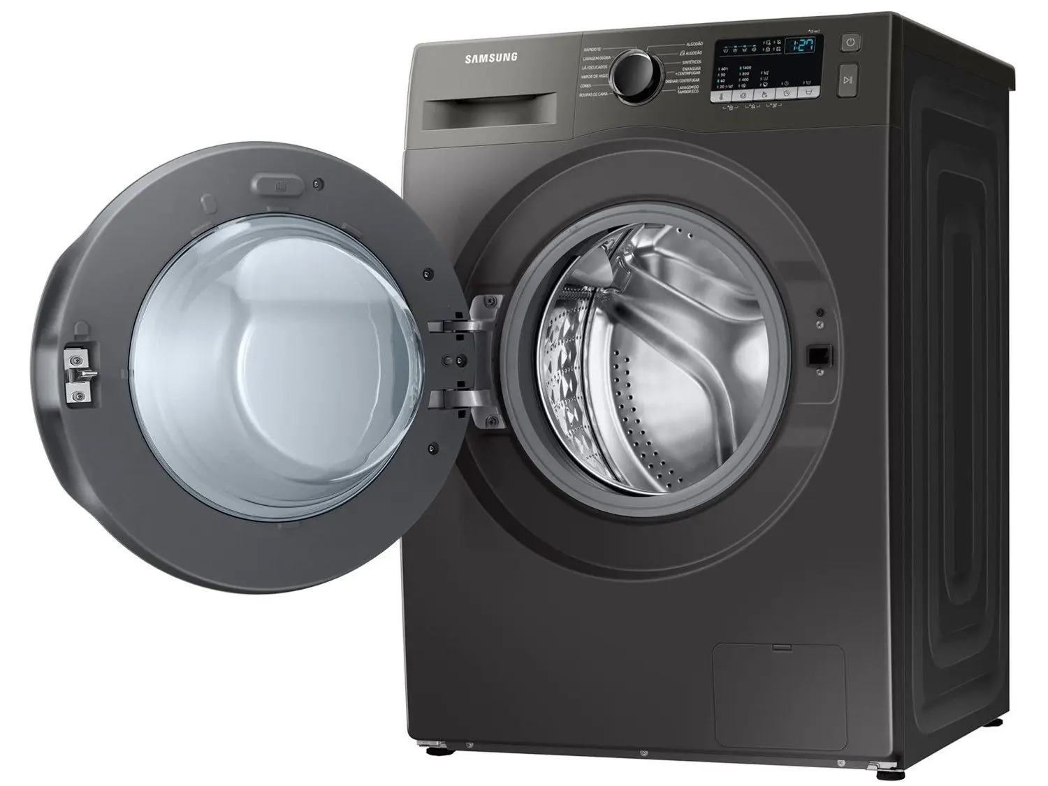 Lavadora de Roupas Samsung Inverter 11kg Cesto Inox 12 Programas de Lavagem Preta WW11T4040BX/AZ 110/220V - Imagem 3
