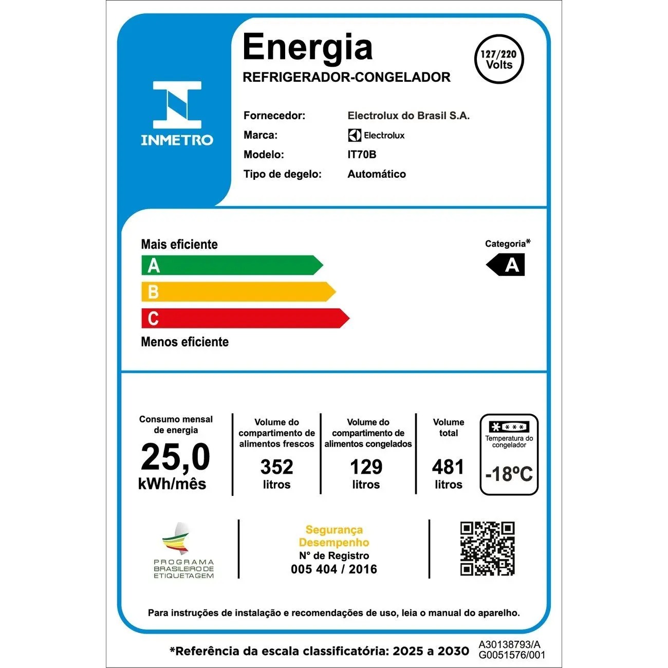 Geladeira/Refrigerador Electrolux Frost Free Inverter 480L Efficient com AutoSense SmartBivolt Duplex Black Inox Look IT07B 110/220V - Imagem 2