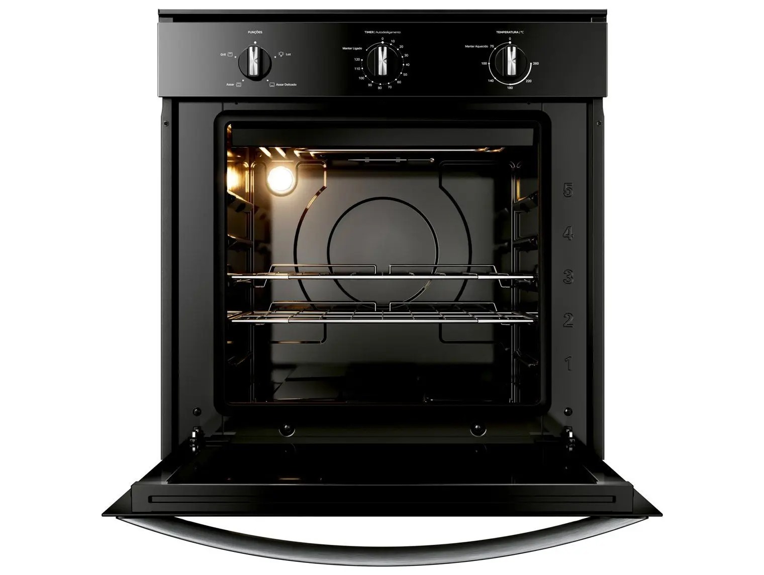 Forno de Embutir Elétrico Consul 84 Litros Preto com Timer Autodesligamento e Grill - COB84BE 110/220V - Imagem 6