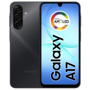 Celular samsung galaxy a17com ia, 128gb, 4gb ram, cam de 50mp, tela de 6.7, nfc, ip54 - preto