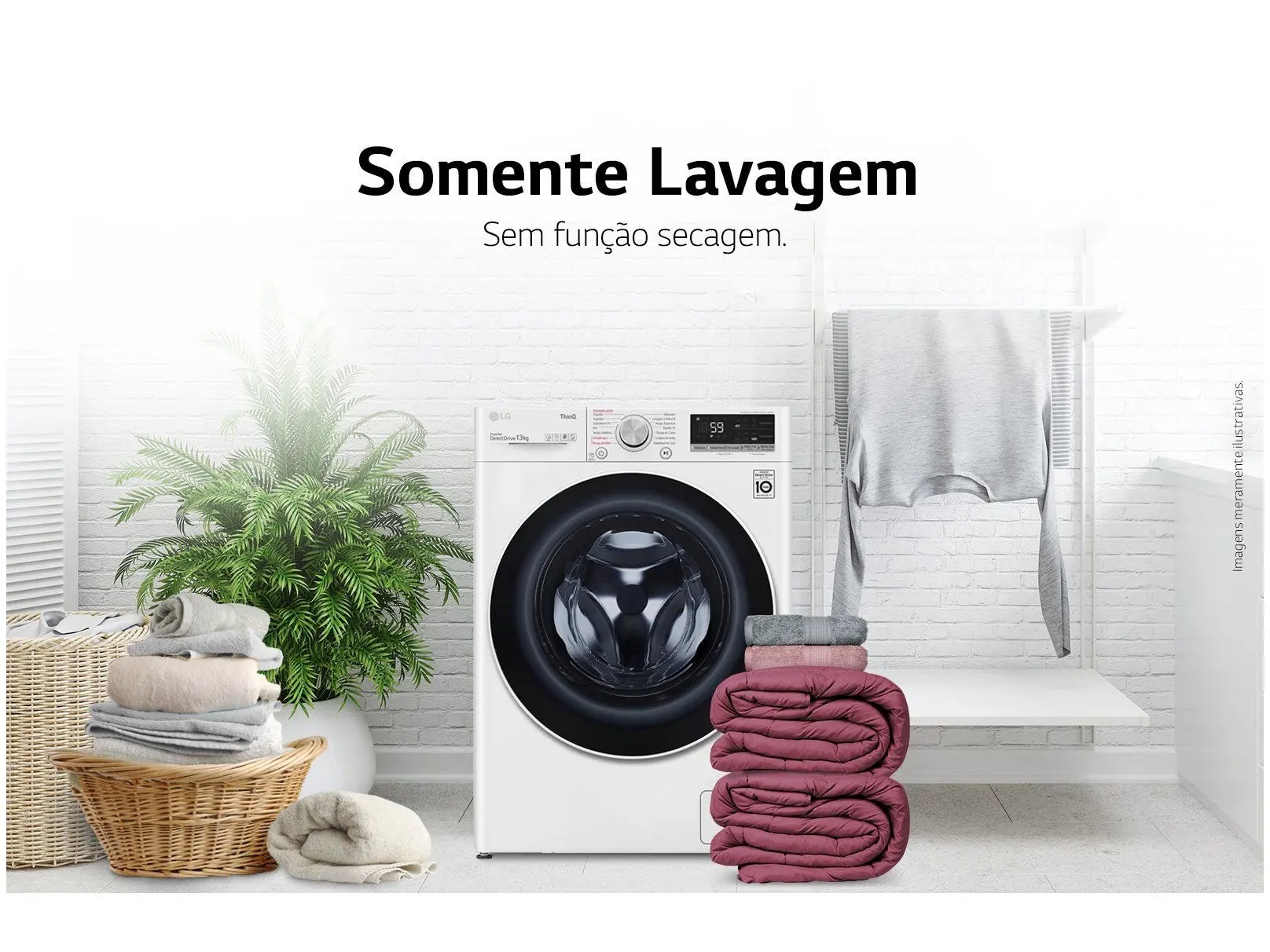 Lavadora Smart VC4 13kg Branca AIDD 110/220V - LG - Imagem 2