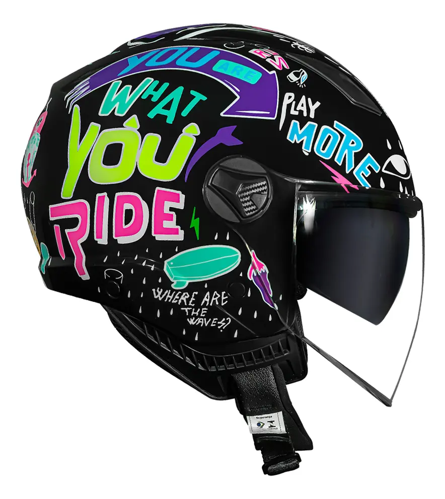 Capacete Feminino Norisk Orion Sv Free Preto - Imagem 4
