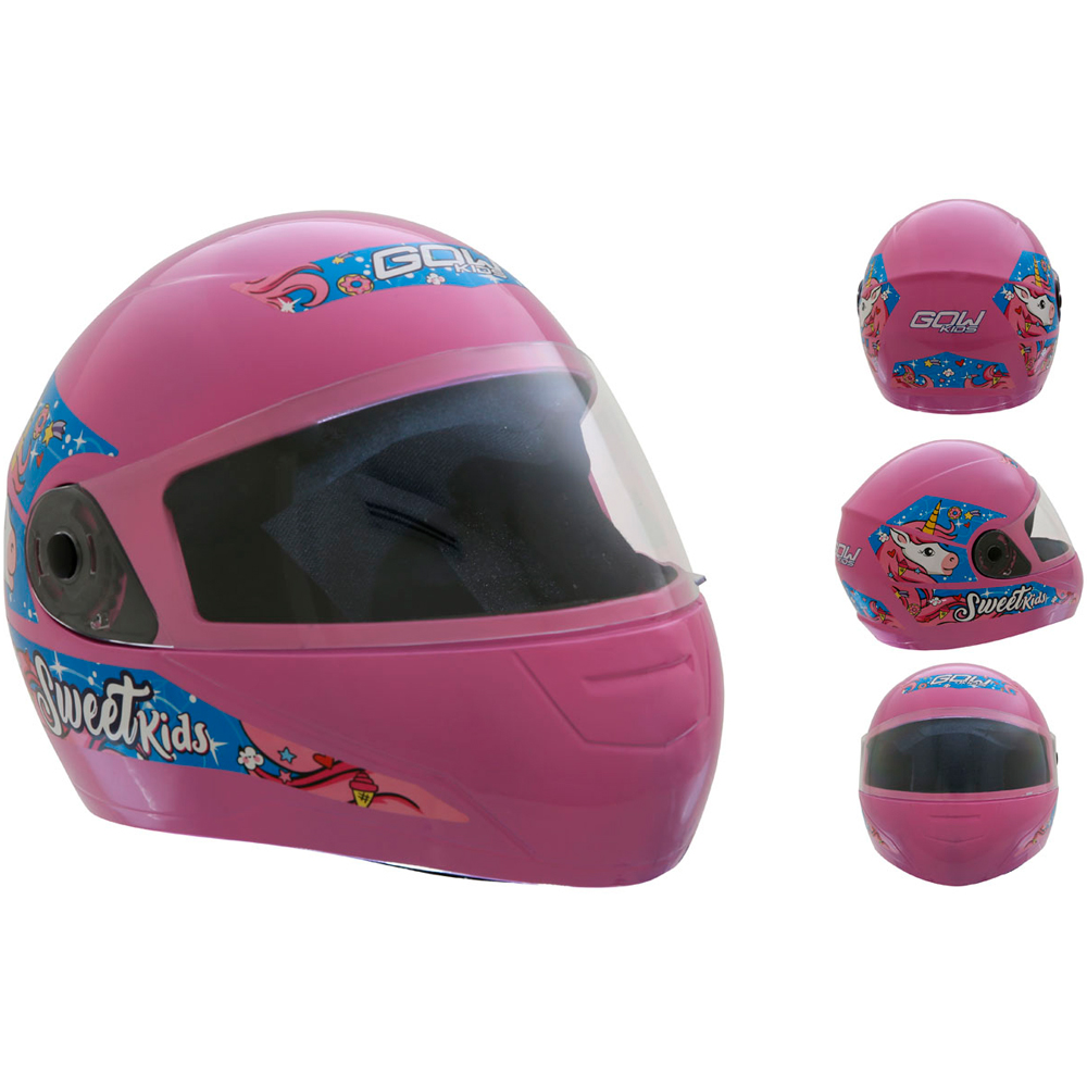 Capacete de Moto Infantil Fechado 54 Gow Sweet com IRS - Imagem 2