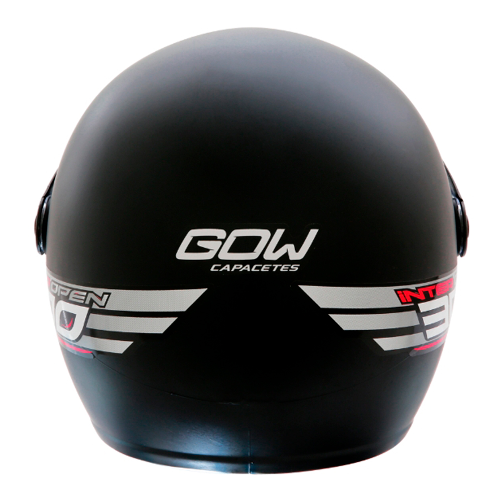 Capacete de Moto Aberto Gow Inter Open 300 - Tamanho 58 com Viseira em Policarbonato - Imagem 3
