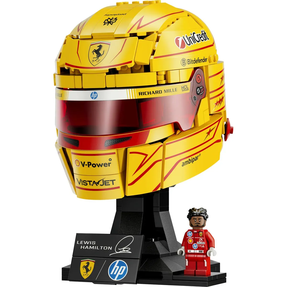 Lego Editions Formula 1 43022; Scuderia Ferrari Hp: capacete Lewis Hamilton; inclui capacete de F1 e minifigura; 14+ - Imagem 3