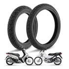 par de Pneus Pro Tork Motos Biz 100/110/125 Pop 100/110 Modelo 80/100-14 e 2.50-17 - Imagem 3