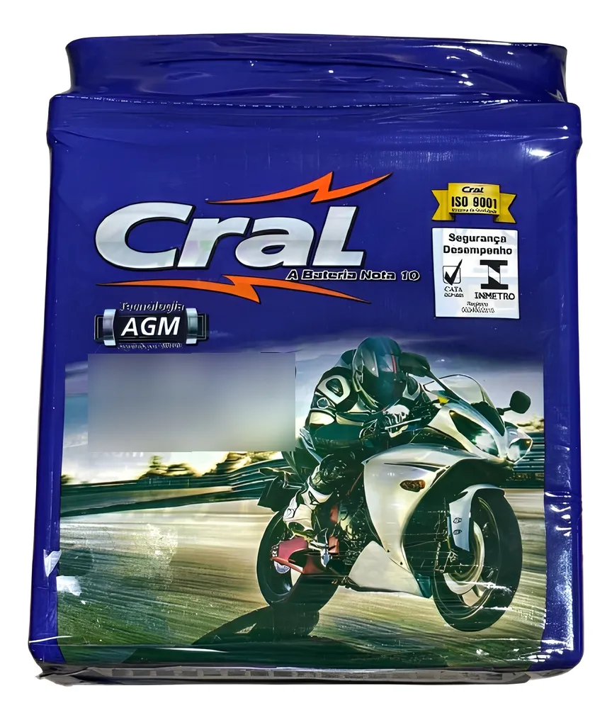 Bateria Selada Cral Moto 7ah Yamaha Xtz 250 Teneré 2013/2025 - Imagem 3